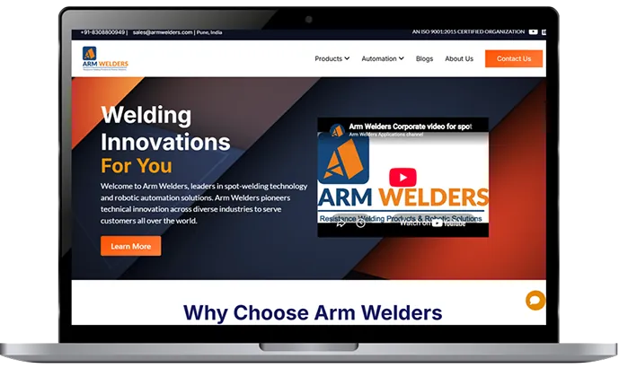 Arm Welders website preview