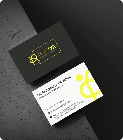 Restorya visiting cards preview